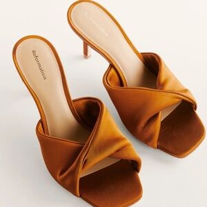 Reformation Tan Heeled Sandals